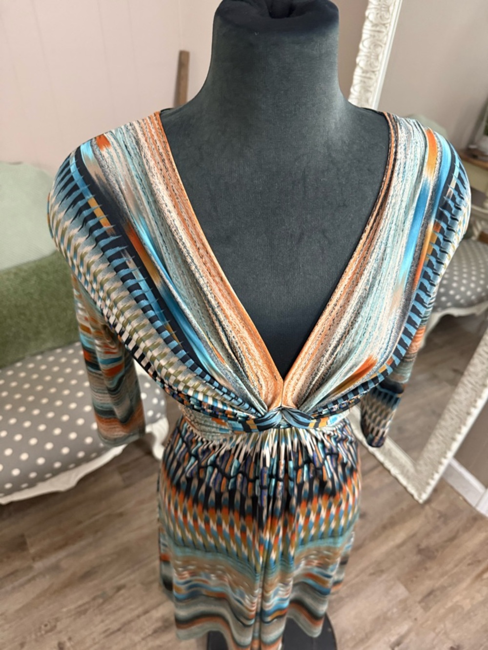 Ilse Jacobsen • Y2K Jersey Geometric Print Dress - Picture 10 of 15